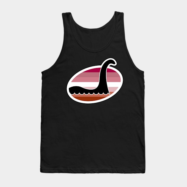 Lesbian Nessie Cryptid Pride Tank Top by Nerd Trinkets